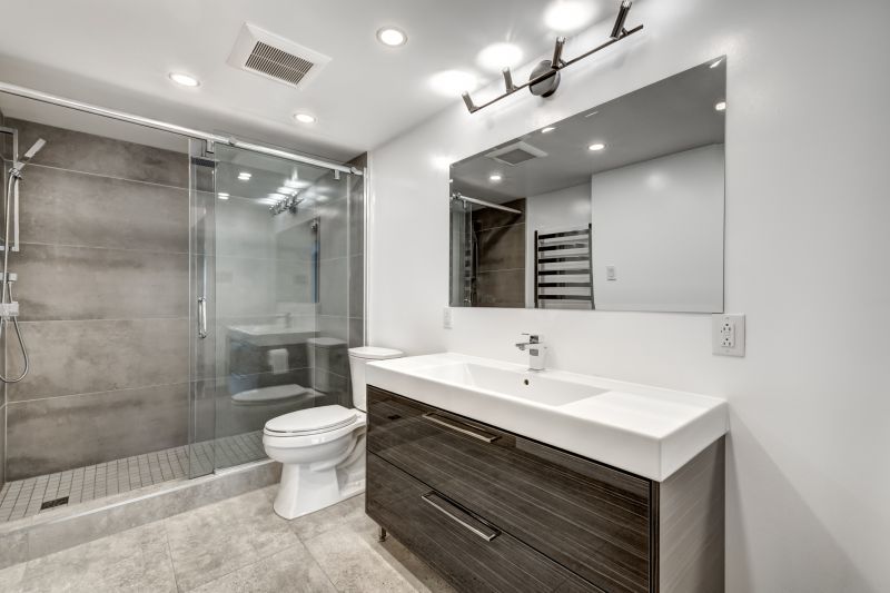 Contemporary Bathroom with Monochrome Palette