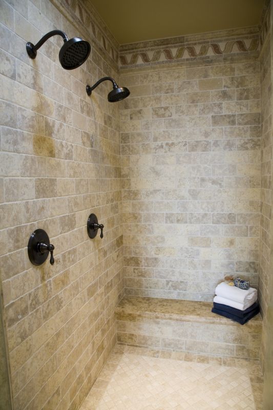 Shower with Dual Shower Heads