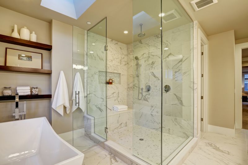 Luxurious Shower with Built-in Niche